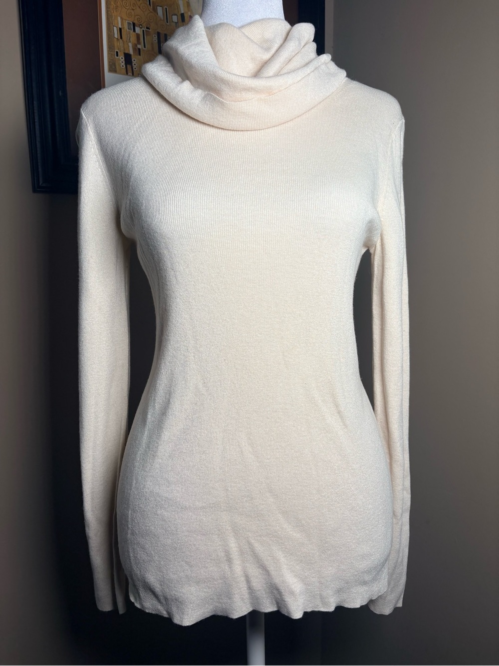 Banana Republic Cream Cowl Neck Sweater